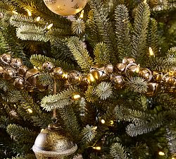 Lit Metallic Bell Garland