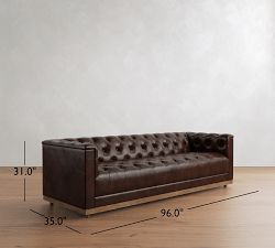 Prescott Leather Sofa (60"&ndash;120")