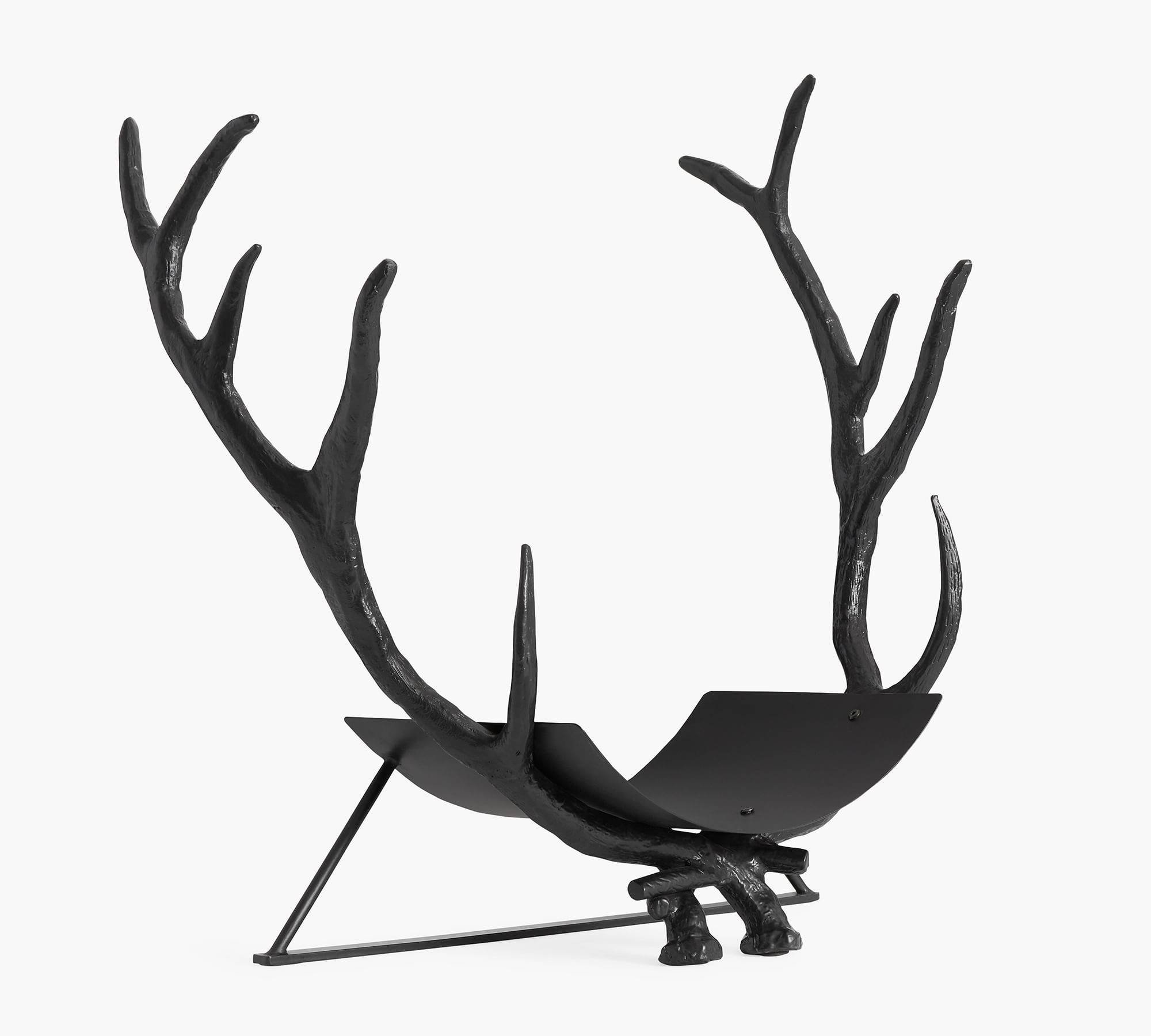 Antler Fireplace Log Holder