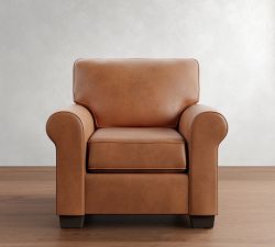 Buchanan Roll Arm Leather Chair