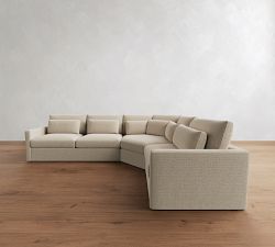 Westwood Slim Arm Deep Seat 3-Piece Wedge Sectional (130")