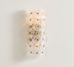 Nicolette Glass Floral Sconce (15")
