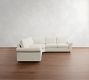 PB Comfort Roll Arm 3-Piece L-Shaped Wedge Sleeper Sectional (121")