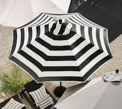 Round Metal Umbrella with Metal Accents (9')