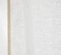 Willow Piped Border Sheer Curtain