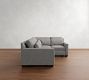 York Square Arm Deep Seat 3-Piece Sectional (98")