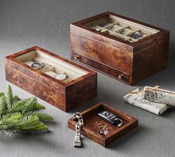 Burlwood Catchall Tray