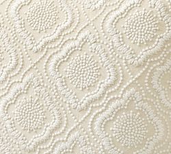 Floral Medallion Embroidered Pillow Cover