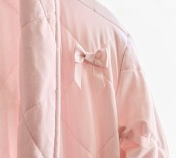 LoveShackFancy Quilted Bow Robe