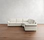 PB Comfort Roll Arm 3-Piece L-Shaped Wedge Sleeper Sectional (121")