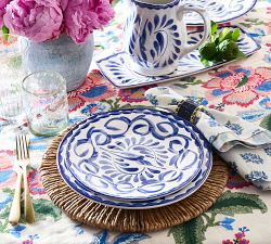 Puebla Porcelain Salad Plates - Set of 4