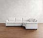 York Roll Arm 3-Piece Wedge Sleeper Sectional (119")