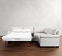 York Roll Arm 3-Piece Wedge Sleeper Sectional (119")