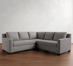 York Square Arm 3-Piece L-Shaped Sectional (93")