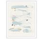 Brushstroke Burst Framed Print