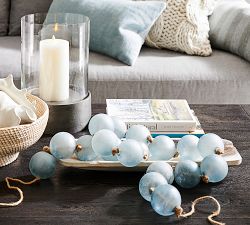 Handcrafted Oversized Sea Glass Garland