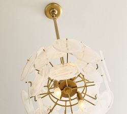 Riviera Glass Disc Pendant (16")