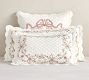 LoveShackFancy Bow Embellished Quilted Sham
