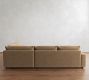 Sierra Leather 3-Piece Wedge Sleeper Sectional (139")