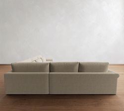 Westwood Roll Arm Deep Seat 3-Piece L-Shaped Wedge Sleeper Sectional (135")