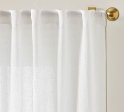 Willow Piped Border Sheer Curtain