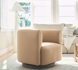 Cole Leather Swivel Chair