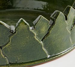 Glossy Green Tree Decorative Bowl