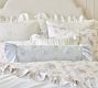 LoveShackFancy Blue Embellished Rosette Bolster
