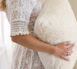 LoveShackFancy Organza Rosette Pillow Cover