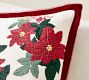 Poinsettia with Velvet Flange Pillow Cover