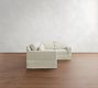 York Square Arm Deep Seat Slipcovered 3-Piece Sectional (98")