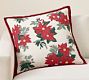 Poinsettia with Velvet Flange Pillow Cover