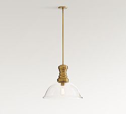 Meyer Flared Glass Pendant (17")