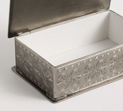 Western Silver &amp; Turquoise Decorative Box
