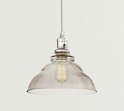 Vintage Glass Cord Pendant (9"-11")