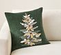 Winter Tree Embroidered Pillow Cover