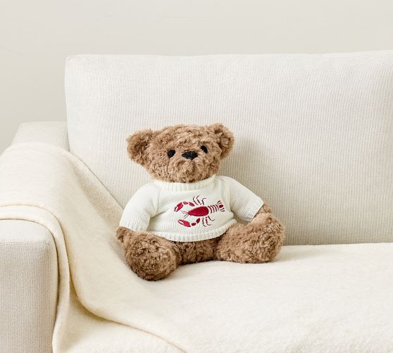 Bear with Lobster Sweater Shaped Pillow