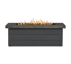 Epsom Concrete Rectangular Propane Fire Pit Table (48")