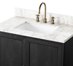 Bryer Marble Top Single Sink Vanity (36"-48")