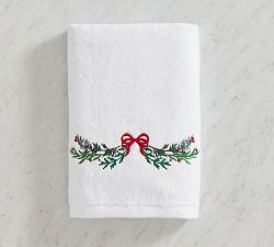 Garland Embroidered Towel