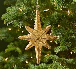 Beaded 8 Point Star Ornament