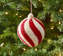 Felt Striped Ornament