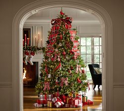 Plaid Red Reindeer Ornament