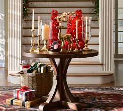 Brass Reindeer Centerpiece