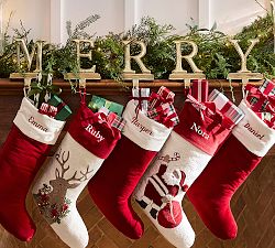 Merry Letter Stocking Holder Set 