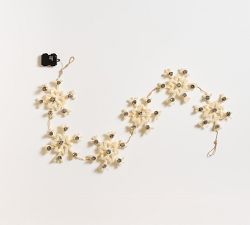 Lit Snowflake Garland