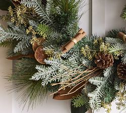 Faux Holiday Citrus Wreath &amp; Garland