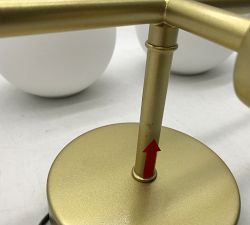 Open Box: Belling Triple Sconce (28") - Milk Glass, Brass