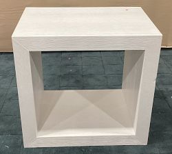 Open Box: Folsom Rectangular End Table (26") - Montauk White