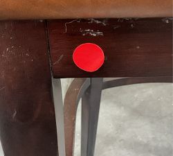 Open Box: Layton Leather Bar Stool (31.5") - Statesville Molasses, Mahogany